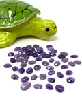 8Pcs/10 Pcs Pcs Natural Charoite Rosecuts Cabochons, Loose Gemstones, Charoite Rose Cuts, Ring Stones , 9x7mm - 14x10mm