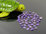 8Pcs/10 Pcs Pcs Natural Charoite Rosecuts Cabochons, Loose Gemstones, Charoite Rose Cuts, Ring Stones , 9x7mm - 14x10mm