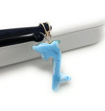 6g Larimar Dolphin Pendant, Larimar Pendant, Bohemian Jewelry, Dominican Republic Larimar Pendant