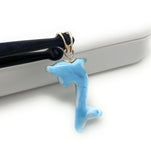 6g Larimar Dolphin Pendant, Larimar Pendant, Bohemian Jewelry, Dominican Republic Larimar Pendant