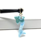 Larimar Dolphin Pendant, Caribbean Larimar Pendant, Atlantis Stone Bohemian Jewelry, Dominican Republic Larimar Pendant