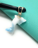 Larimar Dolphin Pendant, Caribbean Larimar Pendant, Atlantis Stone Bohemian Jewelry, Dominican Republic Larimar Pendant