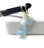 Larimar Dolphin Pendant, Caribbean Larimar Pendant, Atlantis Stone Bohemian Jewelry, Dominican Republic Larimar Pendant