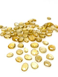 10 Pcs Natural Citrine Rose Cut Cabochons, Loose Gemstones, Citrine Ring Stones Rosecuts, 8x5mm - 11x9mm