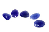 5Pcs of 90 Cts Rare Large Tanzanite Rose Cut Cabochons, Loose Gemstones, Natural Tanzanite Rose Cuts, 23x15mm - 25x24mm
