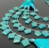 10 Pcs Amazonite Fancy Slice Beads, Amazonite Gemstone Beads for Jewelry Making, 10x9mm - 18x15mm