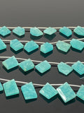 10 Pcs Amazonite Fancy Slice Beads, Amazonite Gemstone Beads for Jewelry Making, 10x9mm - 18x15mm