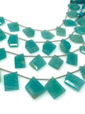 10 Pcs Amazonite Fancy Slice Beads, Amazonite Gemstone Beads for Jewelry Making, 10x9mm - 18x15mm