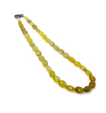 16.5” Genuine Yellow Sapphire Necklace with Pave Diamond Clasp, Natural Yellow Sapphire Necklace, AAA Grade, Gifts for Her