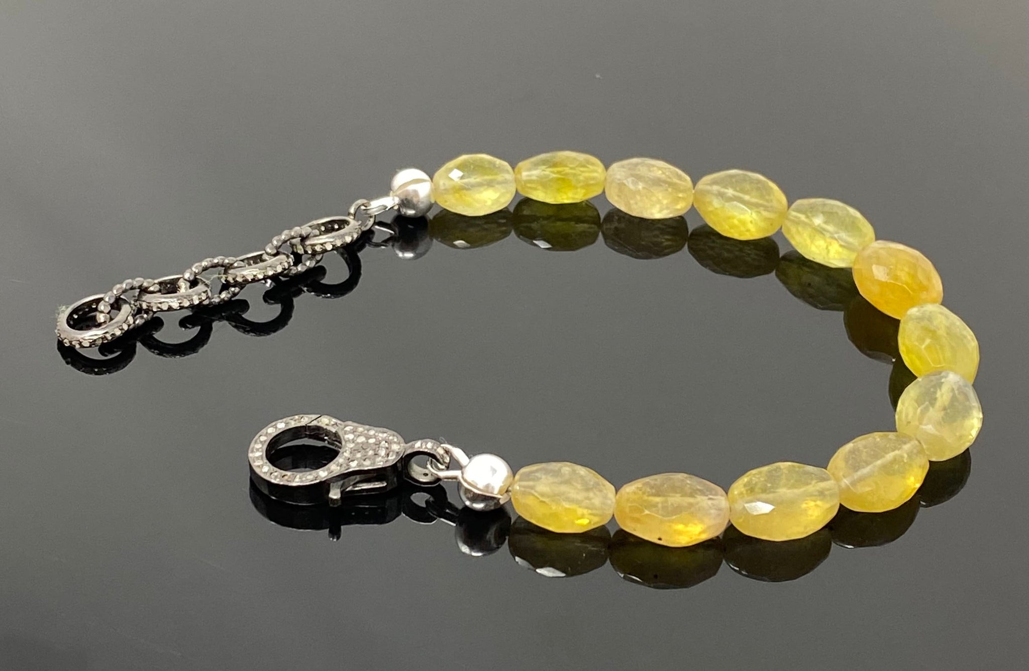 Yellow Sapphire Diamond Bracelet - SBTIJ00471