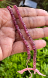 Tourmaline Beads, Gemstone Beads, Pink Tourmaline Beads, Beading Supplies, Natural Tourmaline Beads, Wholesale Beads, Bulk Beads, 13.5"