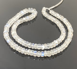 Rainbow Moonstone Beads, Blue Flash Moonstone Gemstone Beads, Jewelry Supplies, Wholesale Bulk Beads, AAA Quality 16" Strand