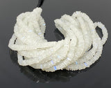 Rainbow Moonstone beads with smooth square-disc shapes and blue flash