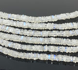 Rainbow Moonstone Heishi Square Shape Tyre Beads