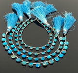 7” Turquoise Gemstone Heart Shape Beads, Arizona Turquoise Faceted Beads, Bulk Wholesale Beads