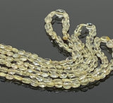 15” Rare Yellow Aquamarine Beads, Yellow Aquamarine Oval Smooth Gemstone Beads, Bulk Wholesale Beads, 4x3mm - 7x6mm