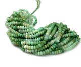 16” Natural Chrysoprase Faceted Rondelle Beads, Chrysoprase Gemstone Bulk Wholesale Beads, Spiritual Healing Chakra Jewelry Making Supplies