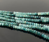 4.5- 7mm Rare Grandidierite Gemstone Beads, Faceted Grandidierite Beads for Jewelry Making, Wholesale Bulk Beads