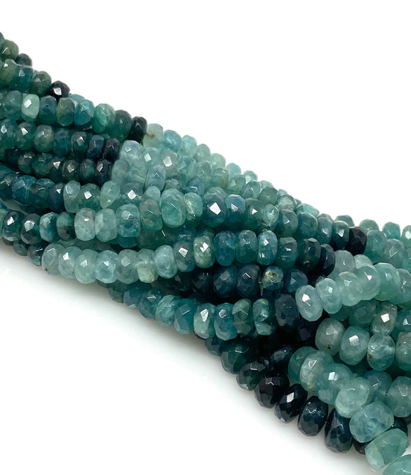 4.5- 7mm Rare Grandidierite Gemstone Beads, Faceted Grandidierite Beads for Jewelry Making, Wholesale Bulk Beads