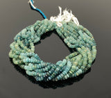 15” Rare Grandidierite Gemstone Beads, Smooth Grandidierite Beads for Jewelry Making, Wholesale Bulk Beads, 5.5mm - 6.5mm