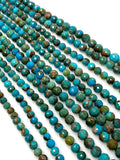 10” Genuine Arizona Turquoise Gemstone Beads, Natural Turquoise Beads, Wholesale Bulk Beads for Jewelry Making