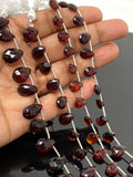 8" Mozambique Garnet Gemstone Beads, Garnet Pear Shape Faceted Beads Jewelry Supplies for Jewelry Making, Wholesale Bulk Beads