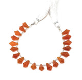 18 Pcs Carnelian Gemstone Fancy Faceted Drop Beads, Natural Carnelian Beads, Bulk Wholesale Beads Jewelry Supplies for Jewelry Making,