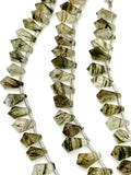 18 Pcs Natural Green Moss Agate Gemstone Beads, Moss Agate Faceted Fancy Drop Shape Bulk Wholesale Beads, 10x6.5mm - 15x8mm