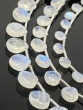 8” Rainbow Moonstone Gemstone Beads, Moonstone Smooth Heart Shape Beads, Jewelry Supplies, Wholesale Bulk Beads