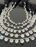 8” Rainbow Moonstone Gemstone Beads, Moonstone Faceted Drops, Jewelry Supplies, Wholesale Bulk Beads
