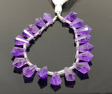 18 Pcs Natural Amethyst Gemstone Faceted Drop Briolette Beads, Jewelry Supplies for Jewelry Making, Bulk Wholesale Beads