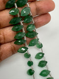 8" Green Strawberry Quartz Faceted Marquise Beads, Gemstone Beads, Wholesale Bulk Beads, 11x6mm - 15x7.5mm