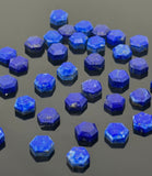 Natural Lapis Lazuli Rosecut Cabochons, Loose Rose Cut Gemstones , Ring Stones, 9 Pcs/10 Pcs of 8mm - 8.5mm