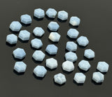 10 Pcs / 12 Pcs Natural Blue Opal Rosecut Cabochons, Loose Gemstones, Blue Opal Rose Cuts, Ring Stones, 8mm -8.5mm