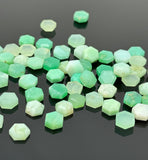 11 Pcs Natural Chrysoprase Rosecut Cabochons, Loose Gemstones, Chrysoprase Rose Cuts, Ring Stones, 8mm - 8.5mm