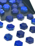 9 Pcs/10 Pcs Natural Lapis Lazuli Rosecut Cabochons, Loose Rose Cut Gemstones , Ring Stones, 8mm - 8.5mm
