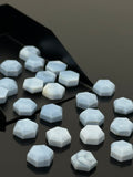 10 Pcs / 12 Pcs Natural Blue Opal Rosecut Cabochons, Loose Gemstones, Blue Opal Rose Cuts, Ring Stones, 8mm -8.5mm