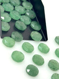 10mm Green Strawberry Quartz Rosecut Cabochons, Loose Gemstones, Green Strawberry Quartz Briolette Tablet Cut Rose Cuts Ring Stones