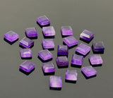 10 Pcs/ 12 Pcs Natural Amethyst Rose Cut Cabochons, Loose Gemstones, Rosecut Ring Stone, Amethyst Rosecuts, 8mm - 8.25mm