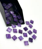 10 Pcs/ 12 Pcs Natural Amethyst Rose Cut Cabochons, Loose Gemstones, Rosecut Ring Stone, Amethyst Rosecuts, 8mm - 8.25mm