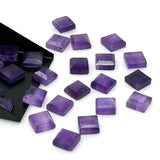 10 Pcs/ 12 Pcs Natural Amethyst Rose Cut Cabochons, Loose Gemstones, Rosecut Ring Stone, Amethyst Rosecuts, 8mm - 8.25mm