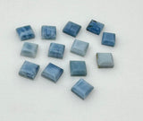 10 Pcs / 12 Pcs Natural Blue Opal Rosecut Cabochons, Loose Gemstones, Blue Opal Rose Cuts, Ring Stones, 8mm