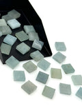 7 Pcs Natural Aquamarine Rose Cut Cabochons, Loose Gemstones, Aquamarine Rosecut Ring Stones, 8mm