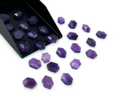 8Pcs/10Pcs Natural Amethyst Rose Cut Cabochons Loose Gemstones, Amethyst Rosecuts Ring Stones Bulk Wholesale Jewelry Supplies 9x6mm -10x7mm