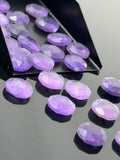 5 Pcs Natural Amethyst Rose Cut Cabochons, Loose Gemstones, Rosecut Ring Stone, Amethyst Briolette Rosecuts, 10mm