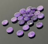 5 Pcs Natural Amethyst Rose Cut Cabochons, Loose Gemstones, Rosecut Ring Stone, Amethyst Briolette Rosecuts, 10mm