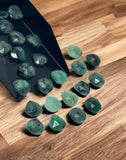 10Pcs/12Pcs Emerald Rosecut Loose Gemstone Cabochons , Natural Emerald Ring Stones Bulk Wholesale DIY Jewelry Making Supplies, 10mm