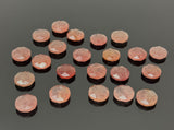 10mm Strawberry Quartz Rosecut Cabochons, Loose Gemstones, Strawberry Quartz Briolette Tablet Cut Rose Cuts Ring Stones