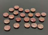 10mm Strawberry Quartz Rosecut Cabochons, Loose Gemstones, Strawberry Quartz Briolette Tablet Cut Rose Cuts Ring Stones