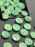 10mm Green Strawberry Quartz Rosecut Cabochons, Loose Gemstones, Green Strawberry Quartz Briolette Tablet Cut Rose Cuts Ring Stones